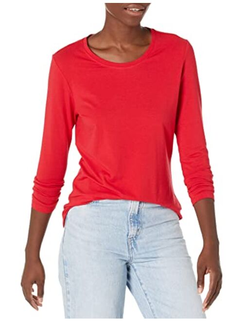 Amazon Essentials Women's Classic-Fit Long-Sleeve Crewneck T-Shirt