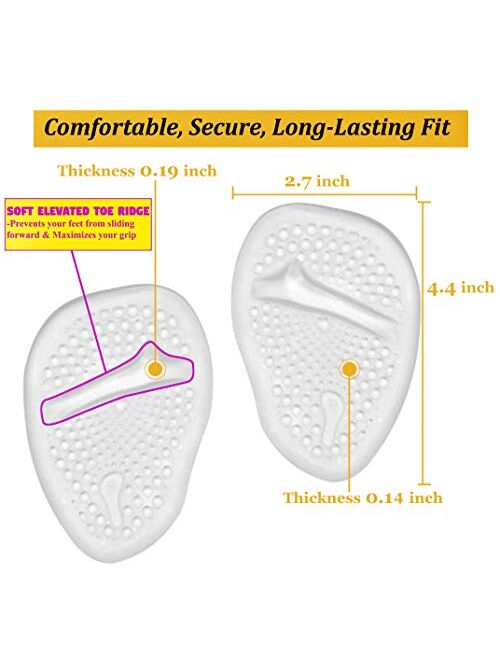 Metatarsal Pads-High Heel Cushion-Forefoot Pad-Non Slip Shoe Inserts-Ball of Foot Pads-Metatarsal Cushion