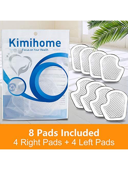 Kimihome Metatarsal Pads 8 Count Gel Cushions, Ball of Foot Cushion Protect and Relieve Metatarsal, Sesamoid, Ball of Foot Pain - 4 Pairs