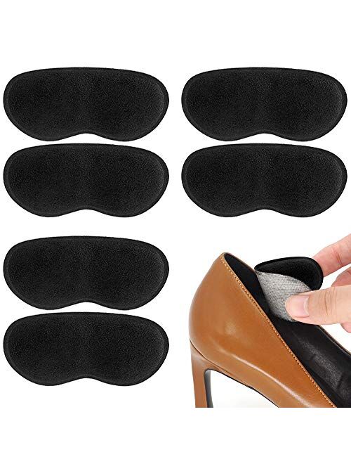 Beautulip Fabric Heel Grips Heel Liner Back of Heel Pads Pack of 6