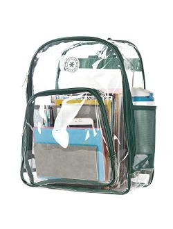 Heavy Duty Clear Backpack See Through PVC Stadium Security Transparent Workbag