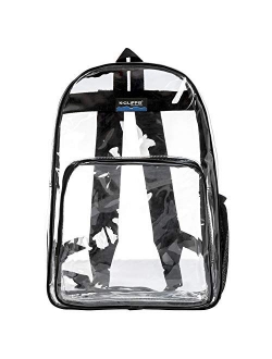 Heavy Duty Clear Backpack See Through PVC Stadium Security Transparent Workbag