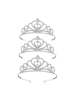 Lovelyshop Rhinestone Crystal Tiara-Wedding Bridal Prom Birthday Pegeant Prinecess Crown (Heart)