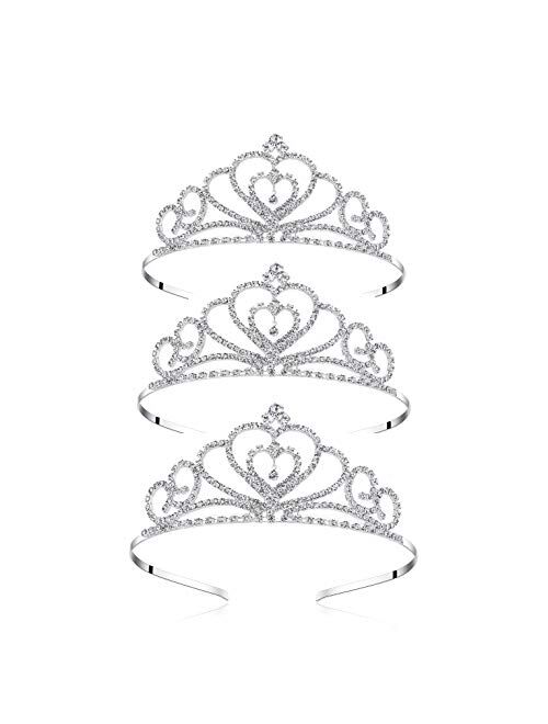 Lovelyshop Rhinestone Crystal Tiara-Wedding Bridal Prom Birthday Pegeant Prinecess Crown (Heart)