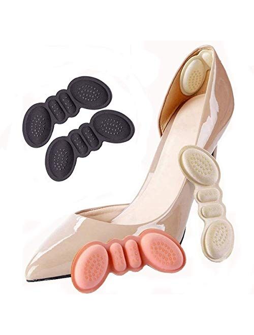 FonsBleaudy Heel Cushion snugs Inserts Shoe Pads for Loose Shoes Too Big Inserts Grips Liners Heel Blister Protectors for Women Men