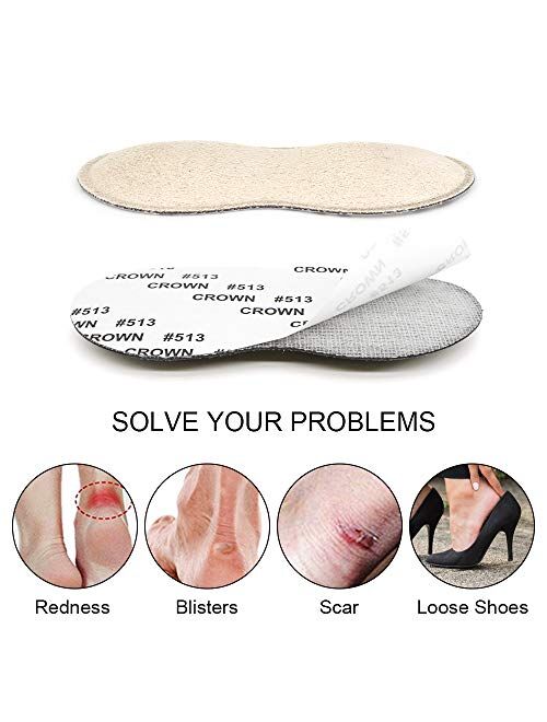 Dr. Foots Heel Grips for Men and Women, Self-Adhesive Heel Cushion Inserts Prevent Heel Slipping, Rubbing, Blisters, Foot Pain, and Improve Shoe Fit