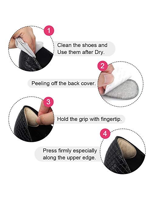 Dr. Foots Heel Grips for Men and Women, Self-Adhesive Heel Cushion Inserts Prevent Heel Slipping, Rubbing, Blisters, Foot Pain, and Improve Shoe Fit