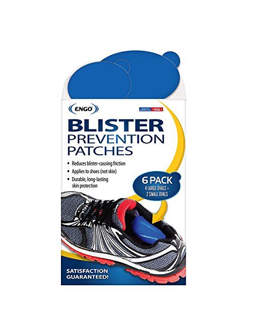 Engo Oval Blister Prevention Patches (6 Patches) | Fits in All Types of Footwear