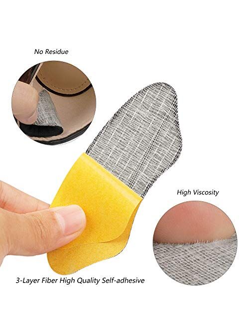 Makryn Heels Grip Liner for Men and Women,Cushions Insert Prevent Heel Slipping,Rubbing,Blisters,Foot Pain,Self-Adhesion Filler Improve Shoe Fit