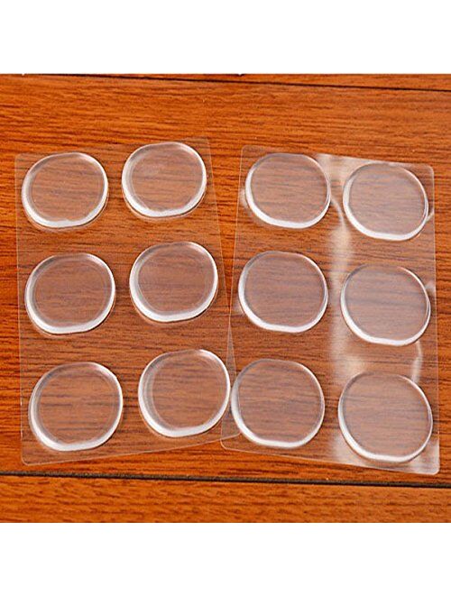 Gel Heel Pads [12 PCS] Soft High Heel Pads Shoe Pads Silicone Gel Heel Cushion Inserts for Women Foot Care Shoe Inserts Pad Insoles, Prevent Back Heel Pain and Improve Lo