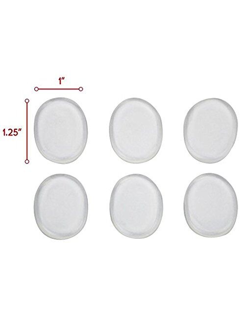 Gel Heel Pads [12 PCS] Soft High Heel Pads Shoe Pads Silicone Gel Heel Cushion Inserts for Women Foot Care Shoe Inserts Pad Insoles, Prevent Back Heel Pain and Improve Lo