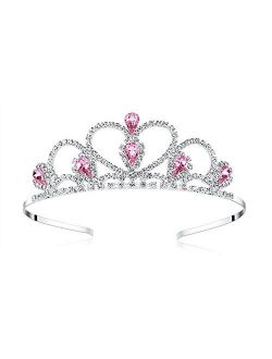 colorful heart Rhinestone Tiara