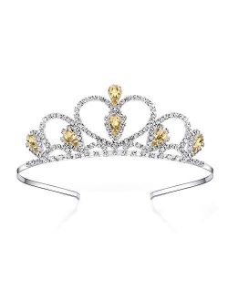 colorful heart Rhinestone Tiara