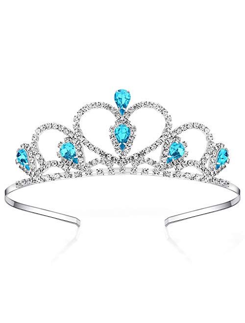 colorful heart Rhinestone Tiara