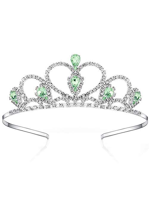 colorful heart Rhinestone Tiara