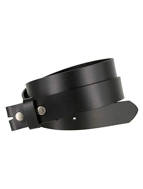 One Piece Full Genuine Leather Belt Strap - 1-1/4" (32MM) Wide