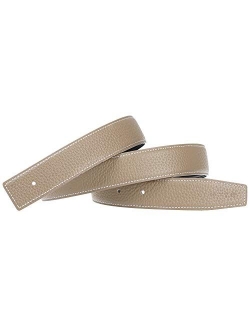 Replacement Leather Belt Strap Reversible Replacement Belt Strap Genuine Leather 1 1/4" Wide - for H Buckle