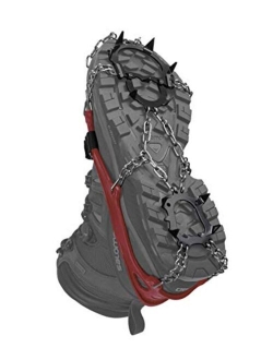 Hillsound Trail Crampon - Ice Traction Device/Crampons, 11 Carbon Steel Spikes, 2 Year Warranty