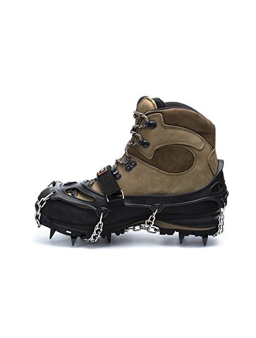 Hillsound Trail Crampon - Ice Traction Device/Crampons, 11 Carbon Steel Spikes, 2 Year Warranty