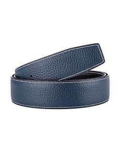 Vatee's Reversible Genuine Leather Belts For Men/Women Replacement Belt Strap Without Buckle 1.25"/1.34"/1.5" Wide