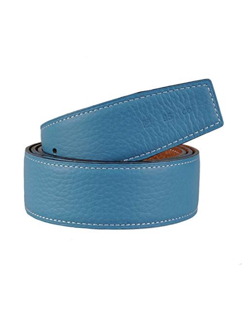 Vatee's Reversible Genuine Leather Belts For Men/Women Replacement Belt Strap Without Buckle 1.25"/1.34"/1.5" Wide