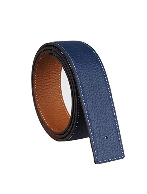 Vatee's Reversible Genuine Leather Belts For Men/Women Replacement Belt Strap Without Buckle 1.25"/1.34"/1.5" Wide