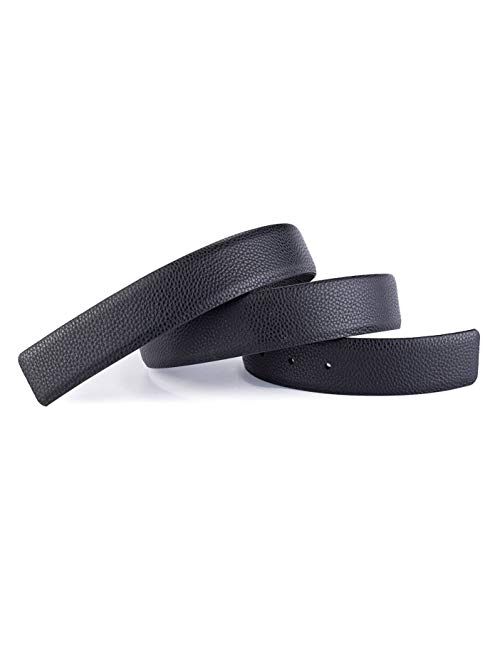 Vatee's Reversible Genuine Leather Belts For Men/Women Replacement Belt Strap Without Buckle 1.25"/1.34"/1.5" Wide