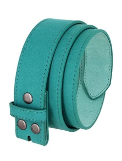 Casual Suede Leather Belt Strap for Women 1 1/2" Wide