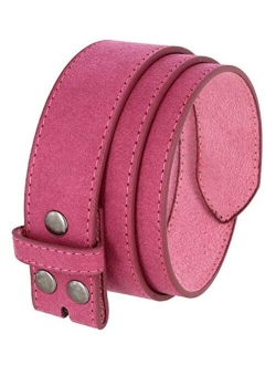 Casual Suede Leather Belt Strap for Women 1 1/2" Wide