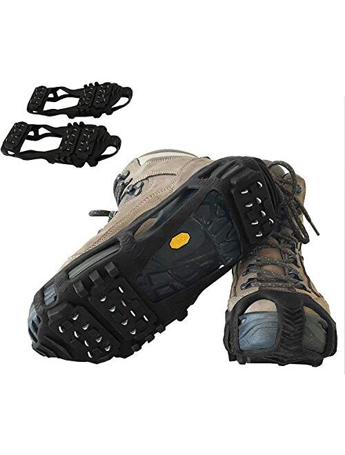 Limm Crampons Ice Traction Cleats Large - Lightweight Traction Cleats for Walking on Snow & Ice - Anti Slip Shoe Grips Quickly & Easily Over Footwear - Portable Ice Gripp