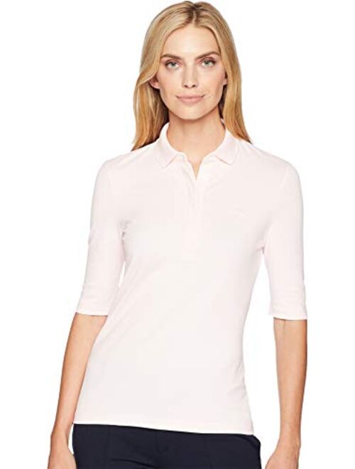 Lacoste Womens Classic Half Sleeve Slim Fit Stretch Pique Polo Shirt