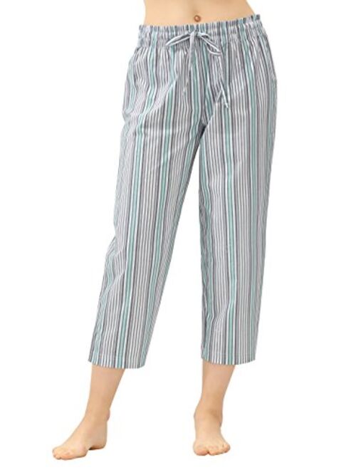 CYZ Women's 100% Cotton Woven Pajama Capri