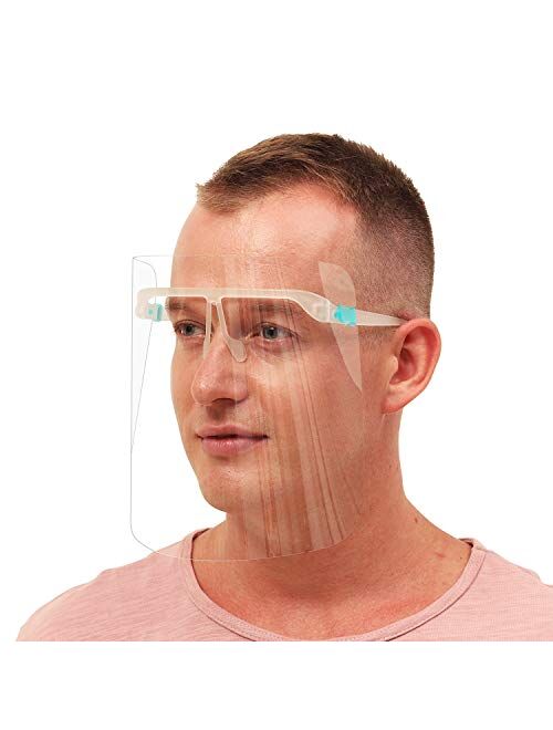 Reusable Face Shield,Transparent Face Shield Protect Face and Eyes From Water Droplets and Saliva,Face Shields for Women and Men