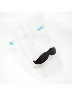 ArtToFrames Protective Face Shield, Fully Transparent Face and Eye Protection from Droplets and Saliva with Reusable Glasses and Replaceable Shield, Anti-Fog (P)