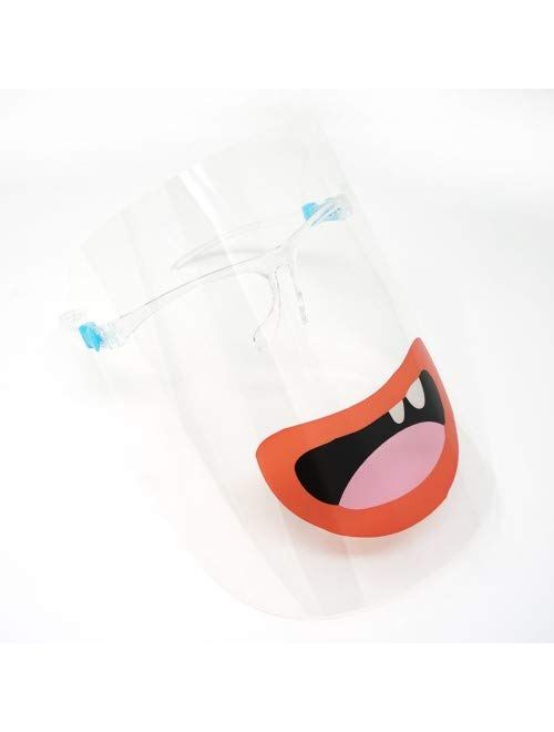 ArtToFrames Protective Face Shield, Fully Transparent Face and Eye Protection from Droplets and Saliva with Reusable Glasses and Replaceable Shield, Anti-Fog (P)