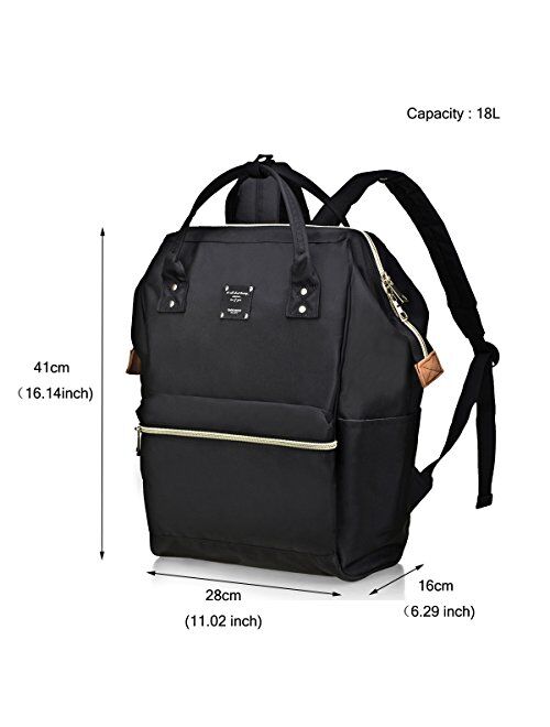 BebamourCasual College Backpack Lightweight Travel Wide Open Back to School Backpack for Women&Men