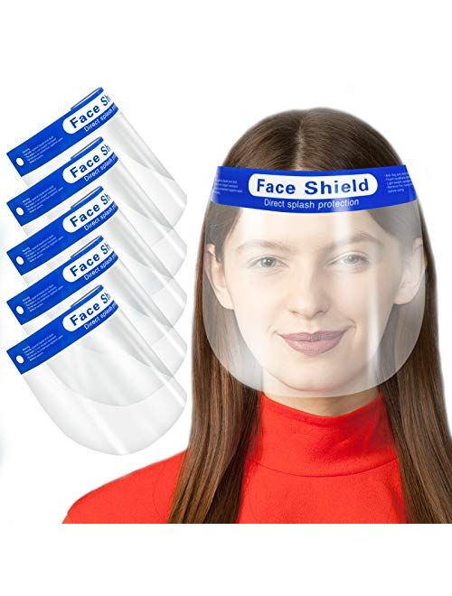 [Fulfillment By Amazon] 15 Pack Reusable Face Glasses Style Visor Transparent