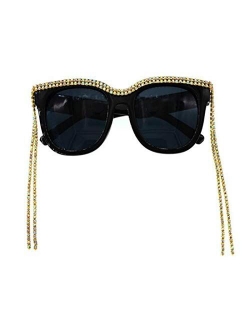 Colygamala Women's fashion retro tassel baroque pearl sunglasses beach eye glasses