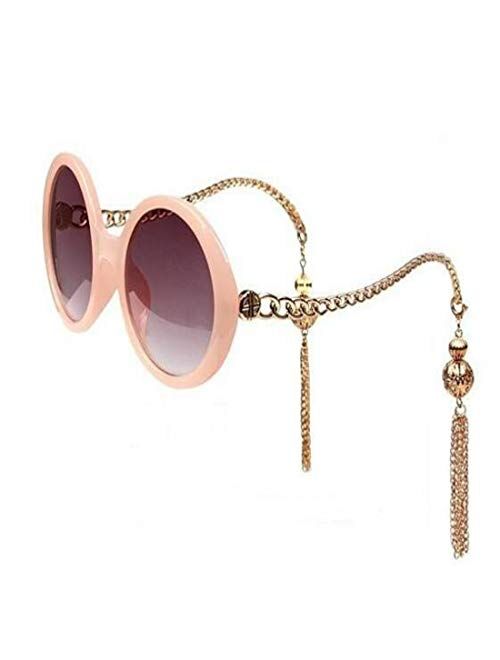 Colygamala Women's fashion retro tassel baroque pearl sunglasses beach eye glasses