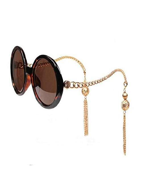 Colygamala Women's fashion retro tassel baroque pearl sunglasses beach eye glasses