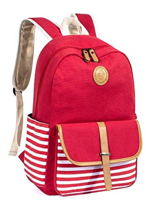 Leaper School Backpack for Kids Casual Daypack Travel Bag with Side Pockets