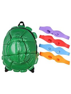 TMNT Shell Backpack Green (Standard)