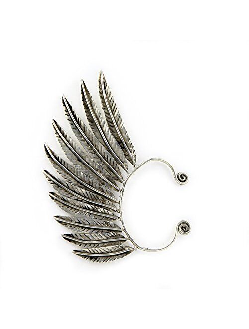 TIBOX Handmade Feather Ear Wrap Ear Cuff Earrings