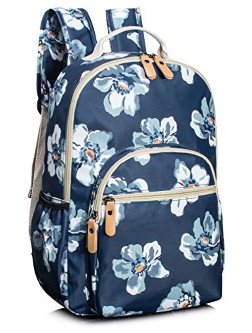 Leaper Water-resistant Floral School Backpack Travel Bag Girls Bookbags Satchel