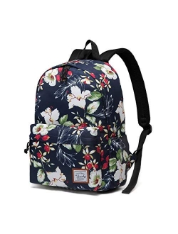School Backpack for Girls,VASCHY Water Resistant Durable Casual Schoolbag Bookbag for Middle School Students