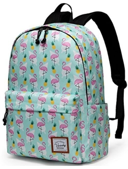 School Backpack for Girls,VASCHY Water Resistant Durable Casual Schoolbag Bookbag for Middle School Students