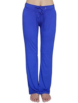 Hoerev Women's Soft Slimming Lounge Pants Yoga Pants Bell-Bottom Pants Flared Bottoms Pants