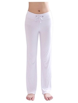 Hoerev Women's Soft Slimming Lounge Pants Yoga Pants Bell-Bottom Pants Flared Bottoms Pants