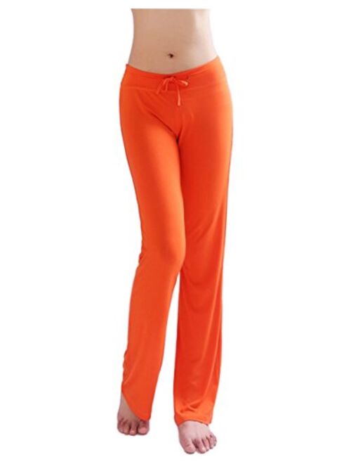 Hoerev Women's Soft Slimming Lounge Pants Yoga Pants Bell-Bottom Pants Flared Bottoms Pants