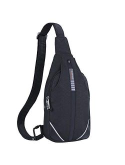 Waterfly Small Crossbody Sling Backpack Anti Theft Backpack for Traveling Chest Shoulder Bag